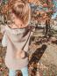 Preview: Walkweste mit spitzer Kapuze und Bommel